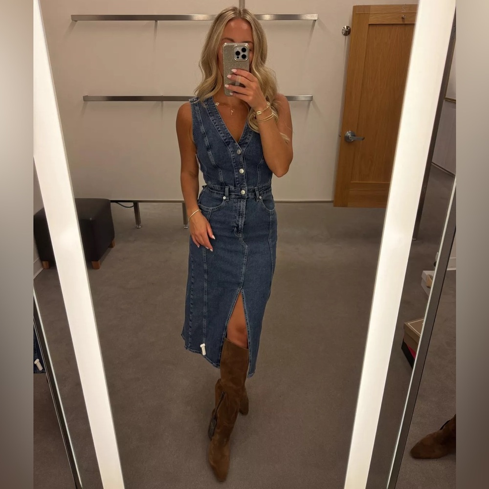 Rails Westwood Denim Dress M - Picture 7 of 10